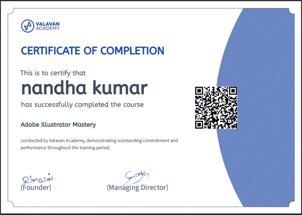 Official Certificate of Completion